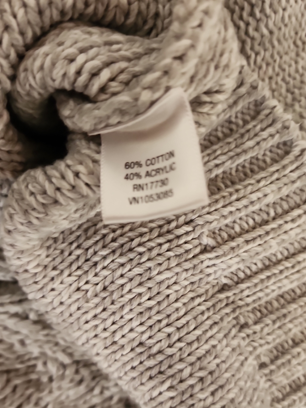 Cherokee Target Gray Cable Knit Crop Sweater Girls Size Large 10-12 Excellent - Picture 8 of 9
